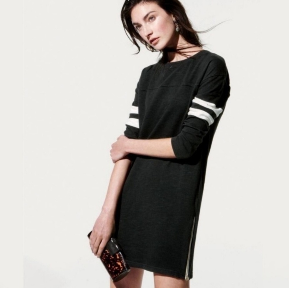 J. Crew side zip varsity dress